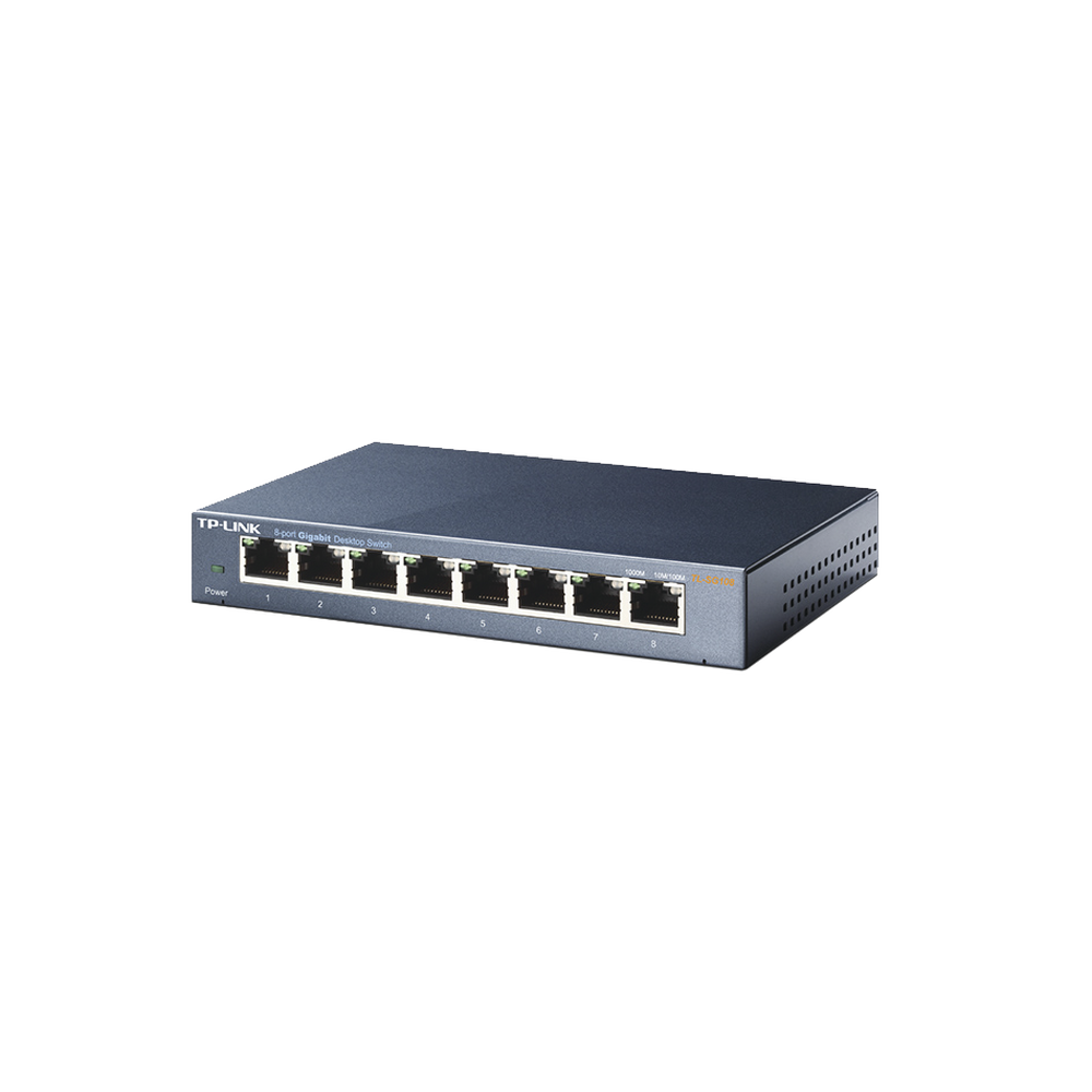 Switch Gigabit no administrable de 8 puertos 10/100/1000 Mbps