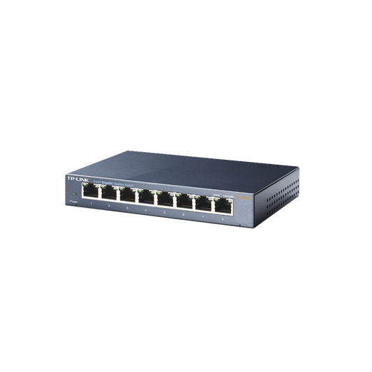 Switch Gigabit no administrable de 8 puertos 10/100/1000 Mbps