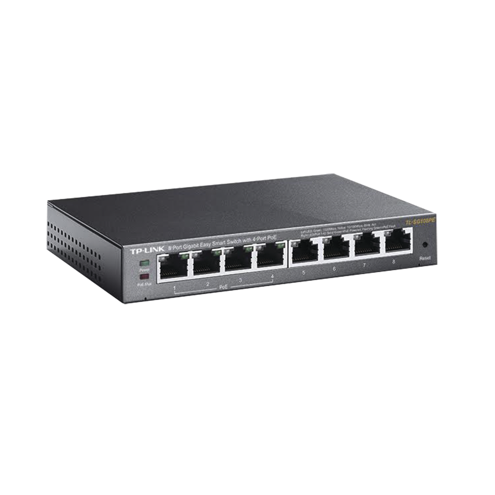 Easy Smart Switch PoE JetStream , 8 puertos 10/100/1000 Mbps  55 W