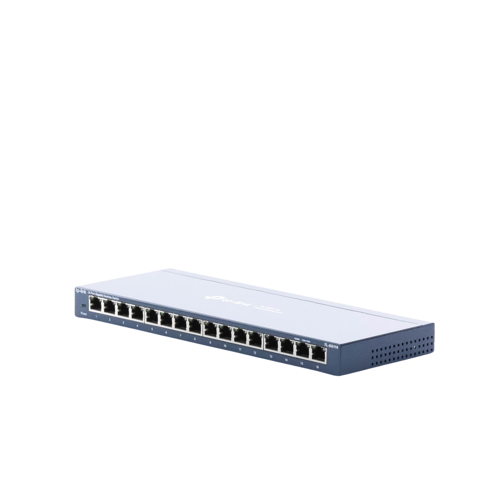 16-Port 10/100/1000 Mbps Unmanaged Gigabit Desktop Switch