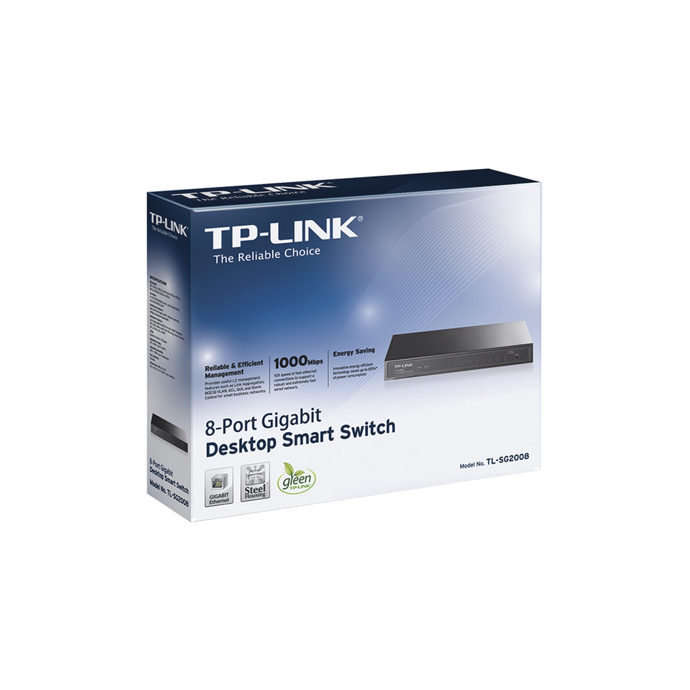 Smart Jetstream Switch administrable 8 puertos 10/100/1000 Mbps