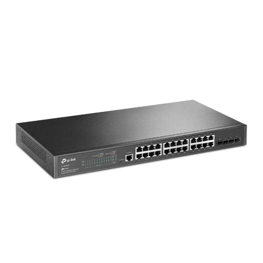 Switch JetStream SDN Administrable 24 puertos 10/100/1000 Mbps + 4 puertos SFP, administración centralizada OMADA SDN