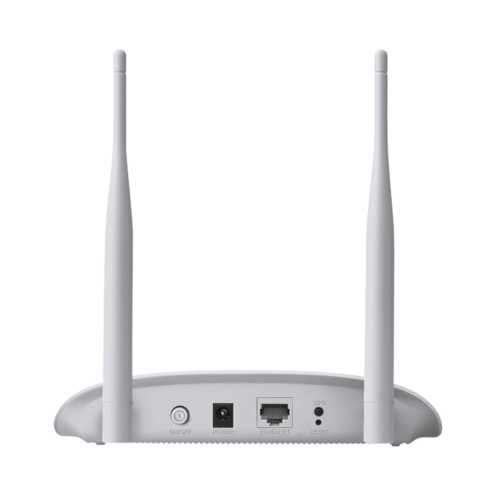 Access point, 2.4 GHz, 300 Mbps, 2 external omnidirectional antennas, 1 10/100 Mbps WAN port