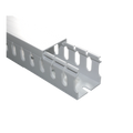 Canaleta ranurada con tapa blanca, de PVC auto extinguible, 40 x 40 x tramo 2m.