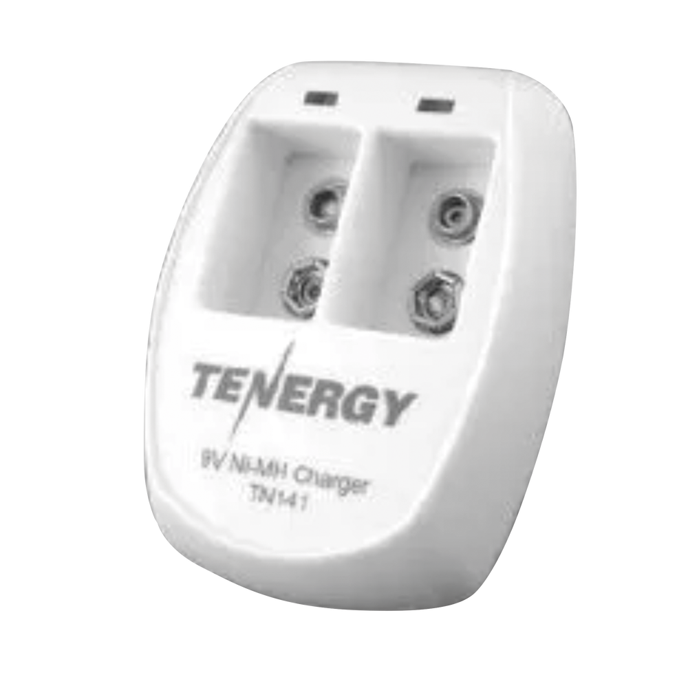 Cargador rápido de 2 compartimientos para baterías Ni-MH; Aplicable en baterías de 9 V