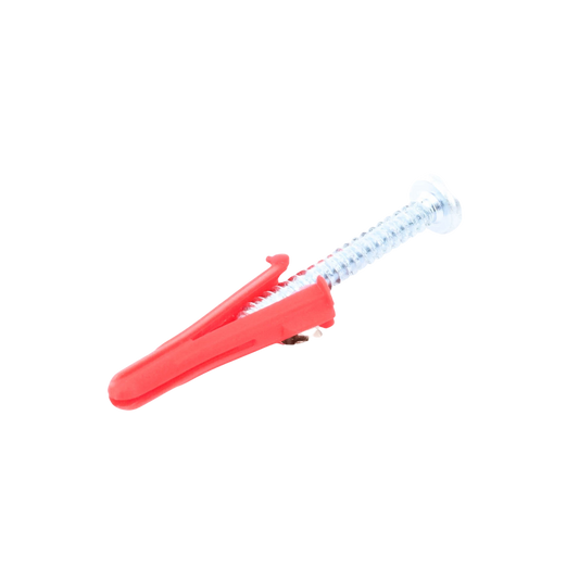 Paquete de 10 taquetes rojos 1 1/2" y 10 tornillos 10mm x 1 1/2" (1103-05002)