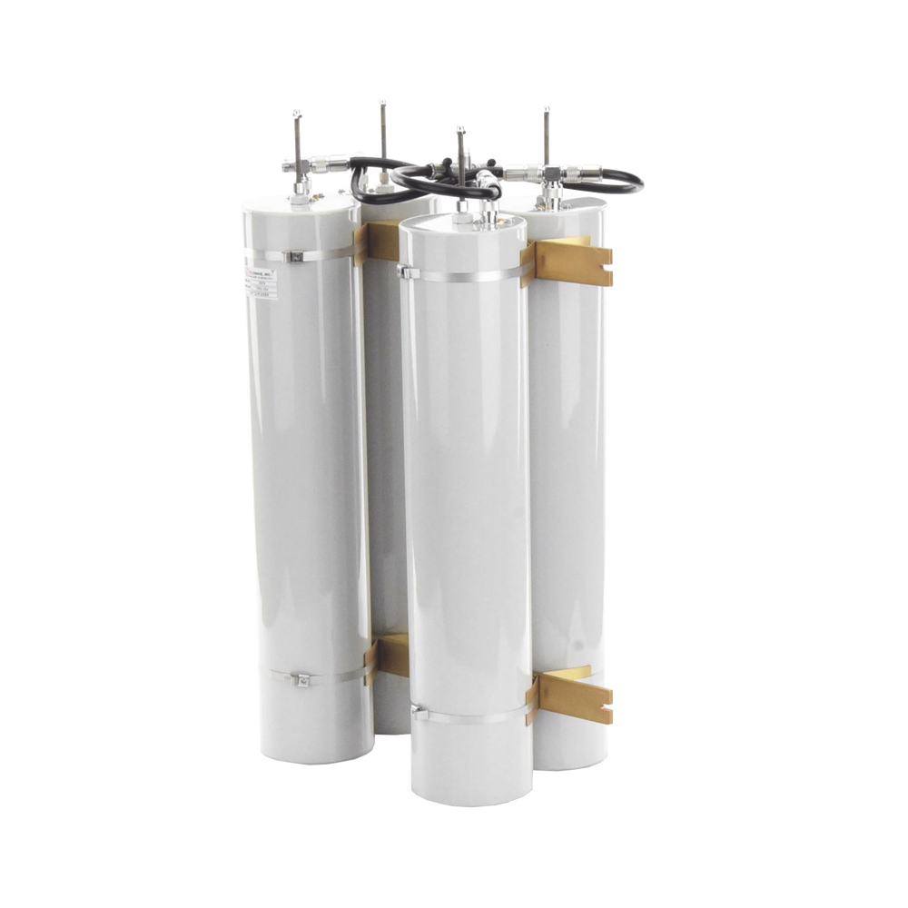 Duplexer Pasa-Banda-Rechazo de Banda, 148-174 MHz, 4 Cavidades (5"Dia.) 600 kHz, 1.5 dB, 350 Watt, N Hembras.