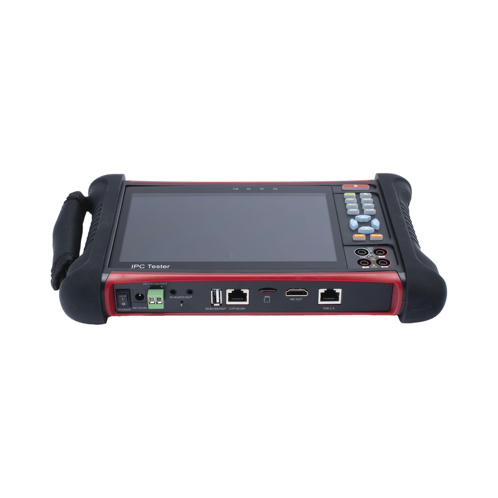 Probador de Vídeo Android con Pantalla LCD de 7" para IP ONVIF / HD-TVI 8MP (TurboHD) / Análogo, ONVIF, Wi-Fi, Scanner IP, WiFi, entrada HDMI/Medidor de potencia optica