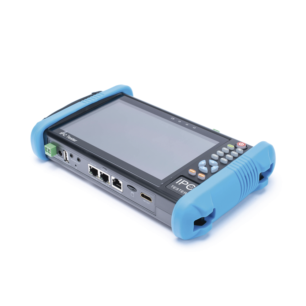 Android Video Tester with 7" LCD Screen for IP ONVIF / HD-TVI (8MP), HD-CVI (8MP) and AHD (5MP) / Wi-Fi, IP Scanner, Wi-Fi, HDMI input