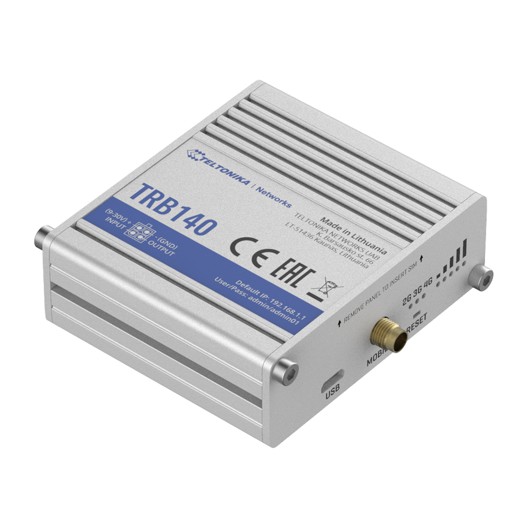 4G LTE Industrial Router, with 1 10/100/1000Mbps Gigabit Ethernet port