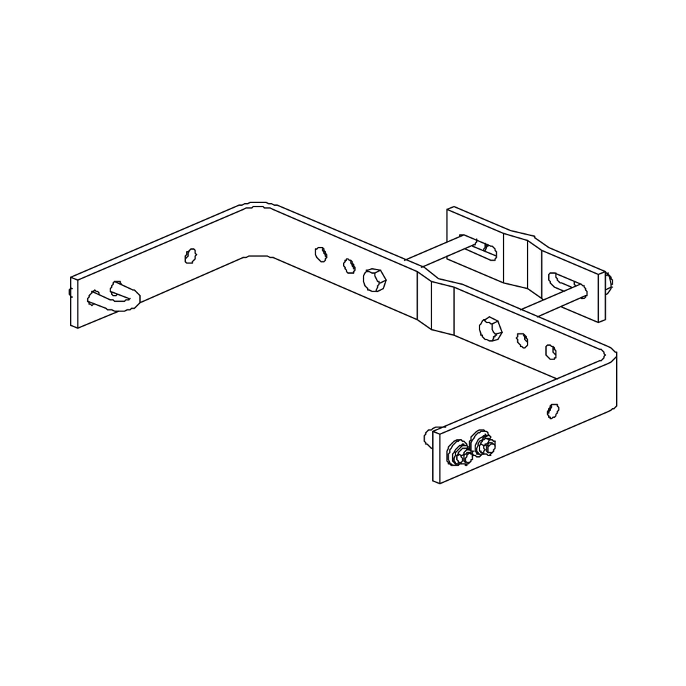Escalera Exterma Sólida de 3 metros para Secciones 1 a 12 de Torres Super Titan (Incluye 3 Herrajes Sujetadores).