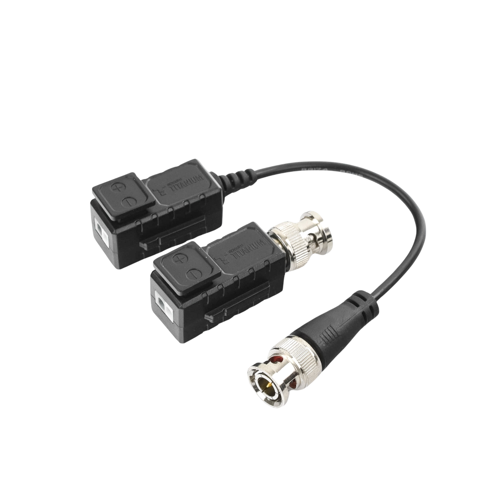 Transceiver Kit (Baluns) with TOP PUSH Terminal, 4K Resolution, Shielded COAXIAL Flexible Cable / COAXITRON / AUDIO BY COAXITRON / OSD Menu / 100% COPPER Connector / TVS Protection, PREMIUM Quality