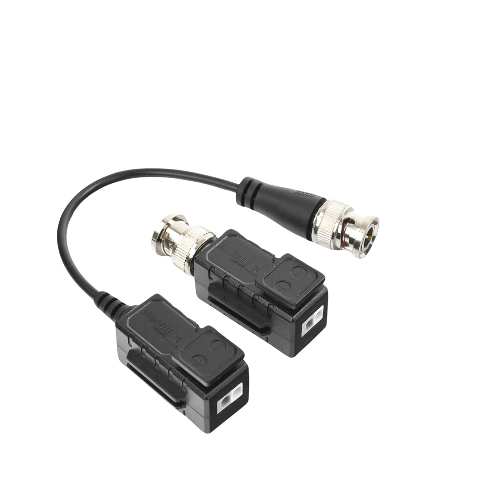 Transceiver Kit (Baluns) with TOP PUSH Terminal, 4K Resolution, Shielded COAXIAL Flexible Cable / COAXITRON / AUDIO BY COAXITRON / OSD Menu / 100% COPPER Connector / TVS Protection, PREMIUM Quality