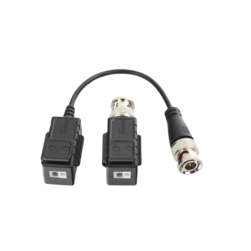 Transceiver Kit (Baluns) with TOP PUSH Terminal, 4K Resolution, Shielded COAXIAL Flexible Cable / COAXITRON / AUDIO BY COAXITRON / OSD Menu / 100% COPPER Connector / TVS Protection, PREMIUM Quality