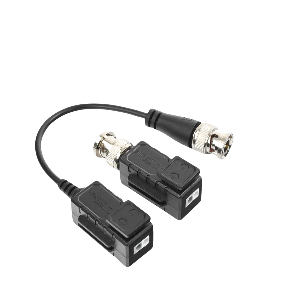 Transceiver Kit (Baluns) with TOP PUSH Terminal, 4K Resolution, Shielded COAXIAL Flexible Cable / COAXITRON / AUDIO BY COAXITRON / OSD Menu / 100% COPPER Connector / TVS Protection, PREMIUM Quality