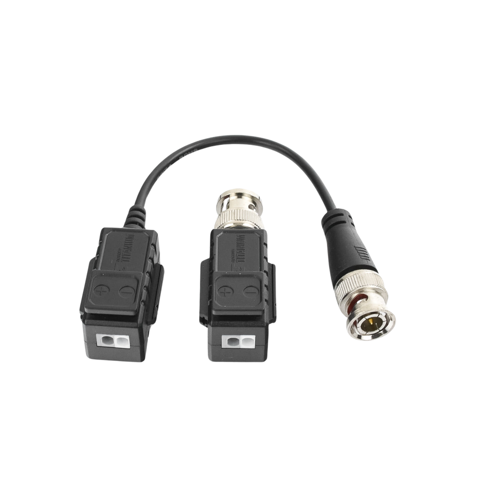 Transceiver Kit (Baluns) with TOP PUSH Terminal, 4K Resolution, Shielded COAXIAL Flexible Cable / COAXITRON / AUDIO BY COAXITRON / OSD Menu / 100% COPPER Connector / TVS Protection, PREMIUM Quality