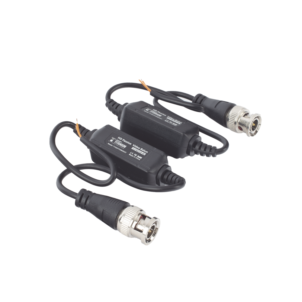 Kit de Transceptores (Baluns) para EXTERIOR TurboHD Hasta 4K HD-TVI / HD-CVI / AHD / CVBS / COAXITRON / AUDIO POR COAXITRON  / Menu OSD / CONECTORES 100% COBRE / Con Cable RF Blindado. Distancia de hasta 200 m en 4K. Calidad PREMIUM