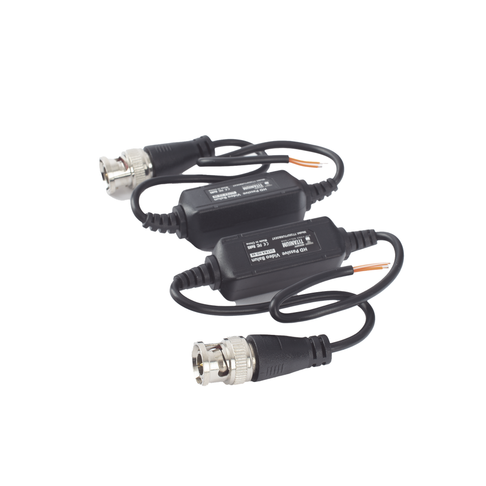 Kit de Transceptores (Baluns) para EXTERIOR TurboHD Hasta 4K HD-TVI / HD-CVI / AHD / CVBS / COAXITRON / AUDIO POR COAXITRON  / Menu OSD / CONECTORES 100% COBRE / Con Cable RF Blindado. Distancia de hasta 200 m en 4K. Calidad PREMIUM