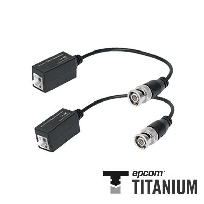 Par de Transceptores TITANIUM para 300 metros pasivo con pig tail