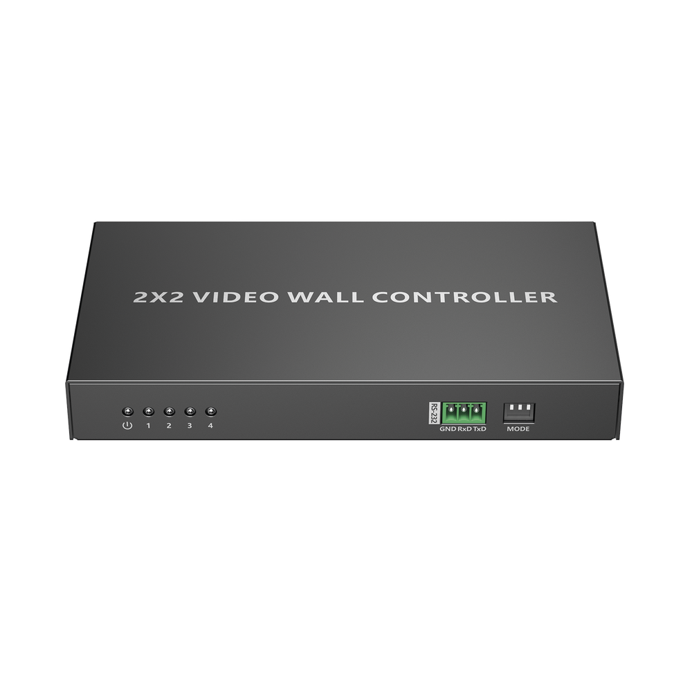 Controlador de VideoWall 2x2 | Multiples Modos de Vista | Audio 3.5mm | Control RS232