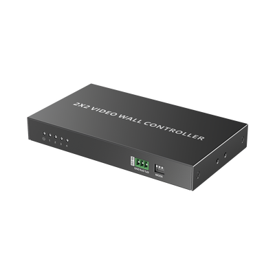 Controlador de Video Wall HDMI 4K60Hz 2x2, con RS232, salida de audio L/R, soporta rotación de 180°