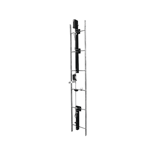 Sistema de Línea de Vida para Instalación en Escalerilla. Hasta 150' (45m) de Altura.