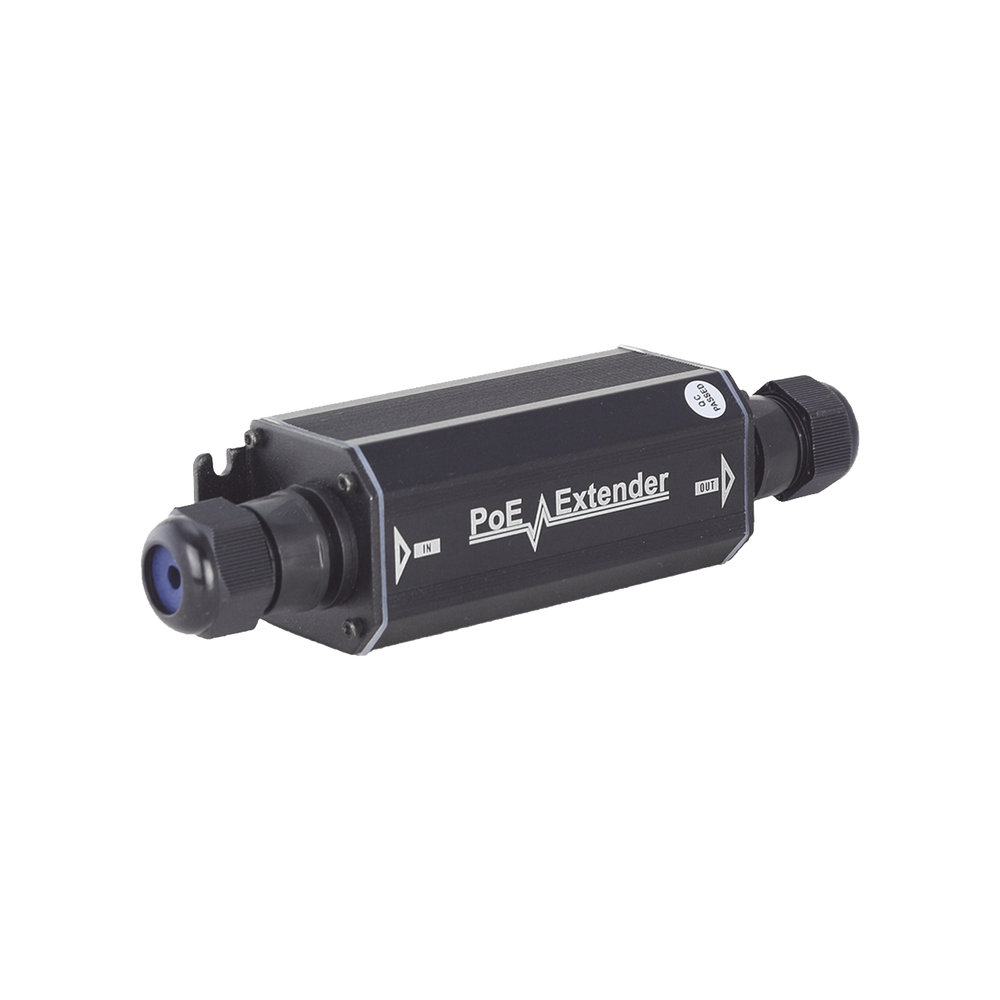 Gigabit PoE Extender for 100 Meters / Outdoor (IP66) / 1 PoE Input Port / 1 PoE Output Port / Compatible with IEEE802.3af and IEEE802.3at / No Additional Power Supply Required / Easy Installation; Plug and Play