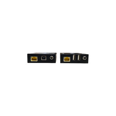 Kit Extensor KVM HDMI + USB | 40 m 4K@30Hz / 70 m 1080P@60Hz | CAT6/6A/7 | USB-B en TX para PC/DVR/NVR | USB-A en RX par