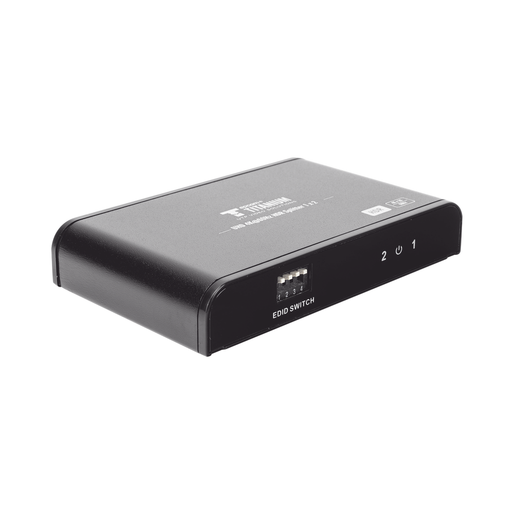 Divisor (Splitter) HDMI 4K de 1 Entrada a 2 Salidas (Simultaneas) / Soporta 4K×2K / Ajuste de resoluciones EDID / HDR / HDMI 2.0 /  HDCP 2.2  / Soporta formatos de Audio Dolby Digital / Longitud del cable de entrada y salida ≤10m.