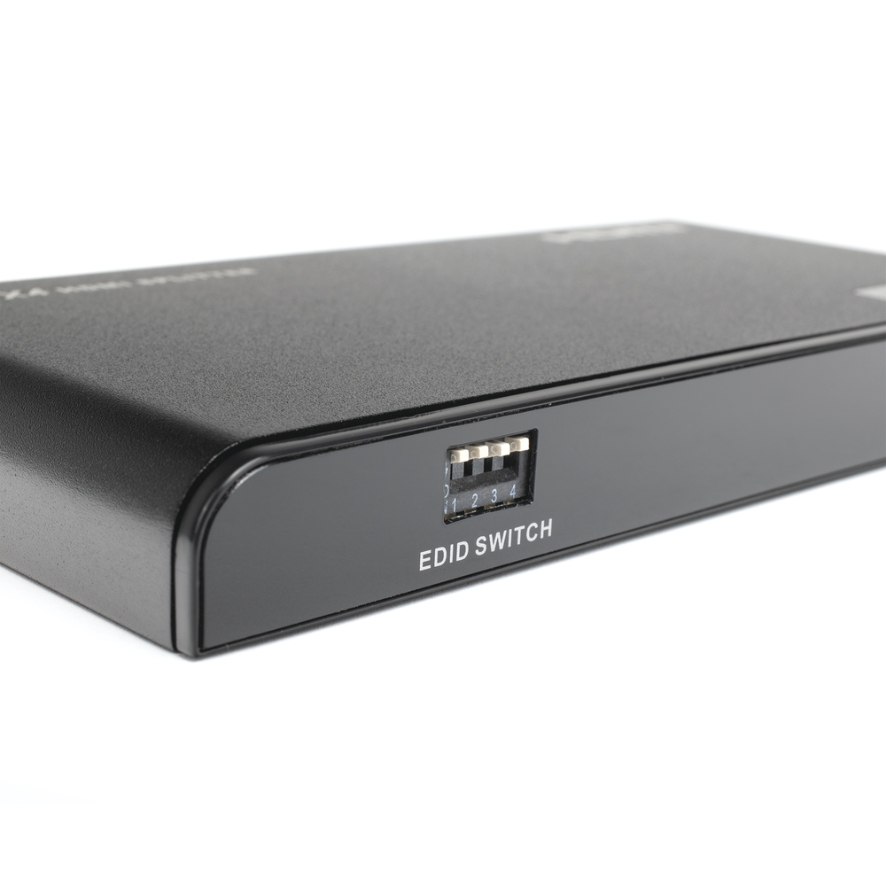 Divisor (Splitter) HDMI 4K de 1 Entrada a 4 Salidas (Simultaneas) / Soporta 4K×2K  / Soporta 4 equipos con conexión en Cascada / Ajuste de resoluciones EDID / HDR / HDMI 2.0 /  HDCP 2.2  / Permite mezclar pantallas en 4K y 1080P