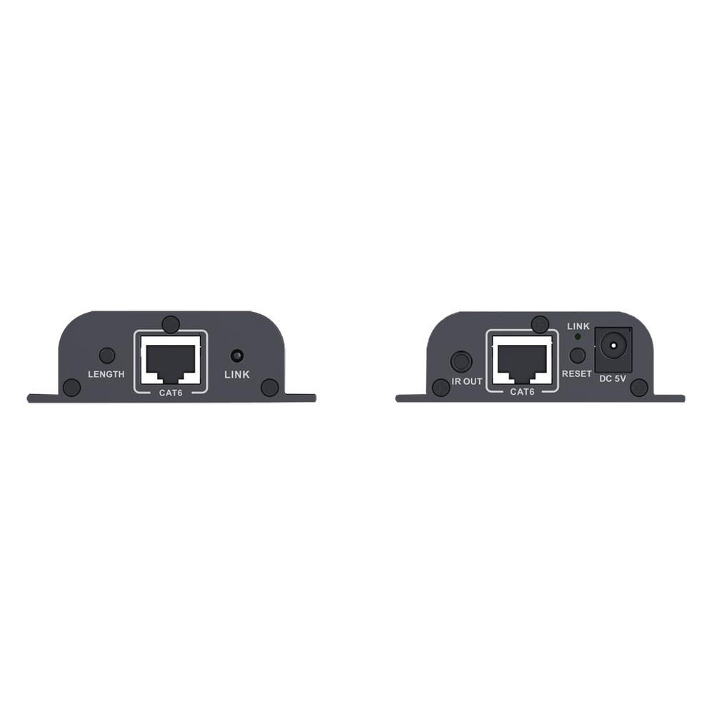 HDMI Extender Kit for distances of 50 meters / Supports resolutions 720 and 1080P @ 60 Hz / Cat 6, 6a and 7 / Loop output on the Tx for local display / EDID configuration / Supports remote control of the source equipment / Power only the Tx
