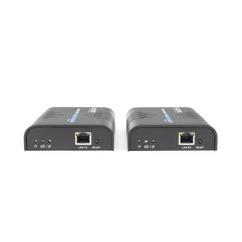 Kit extensor KVM (HDMI y USB) hasta 120 metros / Resolución 1080P @ 60 Hz/ Soporta Cables de red STP y UTP CAT5/5E/6 /  HDMI 1.3 / HDCP 1.2 / PCM / Transmite el Video, Mouse, Teclado y Controla tu DVR vía USB a distancia