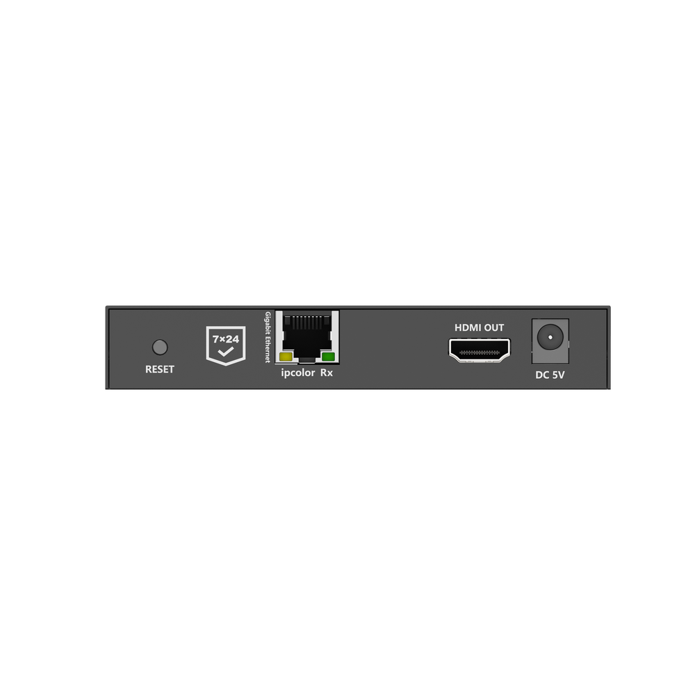KIT EXTENSOR HDMI 4K@60HZ sobre IP GIGABIT / IPCOLOR / 100m en Conexión Uno a Uno /  Salida Loop / IR Bi-Direccional / RS232 / ARC / CERO LATENCIA / Soporta conexión Uno a Muchos/Switch en Cascada