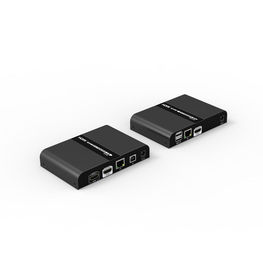 Kit extensor KVM (HDMI y USB) hasta 70 metros / Resolución 4K @ 30 Hz / Cat 6/6A/7 / CERO LATENCIA / Salida Loop / Soporta Switch Gigabit para control KVM múltiple / Soporta hasta 253 / Transmite el Video y Controla tu DVR vía USB a d