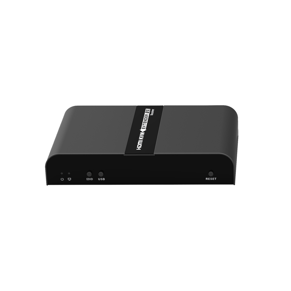 Receptor Compatible para Kits TT671KVM / Resolución 4K@30Hz / Cat 6/6A/7 / Distancia de 100 m / IPCOLOR /  Cero Latencia / Control IR / Compatible con Switch Gigabit para control KVM múltiple.