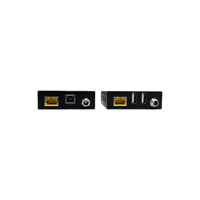 Kit Extensor KVM HDMI + USB hasta 70 m / 4K@60Hz / CAT6/6A/7 / USB-B en TX para PC-DVR-NVR / USB-A en RX para Teclado y 
