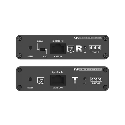 Kit Extensor HDMI hasta 70 metros / HDR10 / 4K @ 60 Hz/ Cat 6, 6a y 7 / CERO LATENCIA / Salida Loop / IR bidireccional /