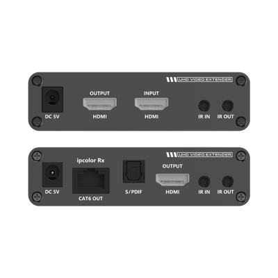 Kit Extensor HDMI hasta 70 metros / HDR10 / 4K @ 60 Hz/ Cat 6, 6a y 7 / CERO LATENCIA / Salida Loop / IR bidireccional /