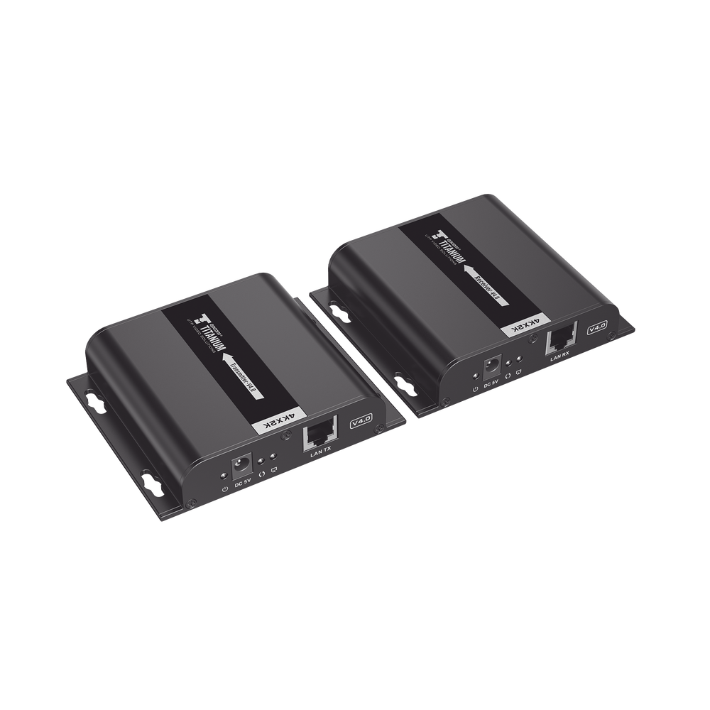 Kit Extensor HDMI para distancias de 120 metros / Resolución 4K @ 30Hz / Cat 5e/6 / Soporta conexión Uno a Uno y Uno a Muchos / Soporta hasta 253 Rx / Salida Loop / Baja Latencia / Uso 24/7 / Soporta HDbitT / Compatible con Switch Gigabit