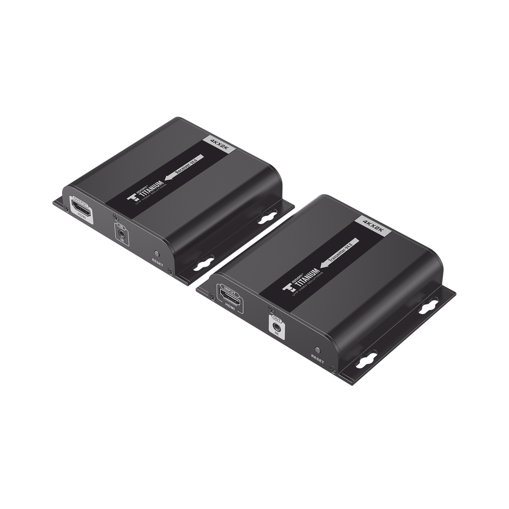 Kit Extensor HDMI para distancias de 120 metros / Resolución 4K @ 30Hz / Cat 5e/6 / Soporta conexión Uno a Uno y Uno a Muchos / Soporta hasta 253 Rx / Salida Loop / Baja Latencia / Uso 24/7 / Soporta HDbitT / Compatible con Switch Gigabit