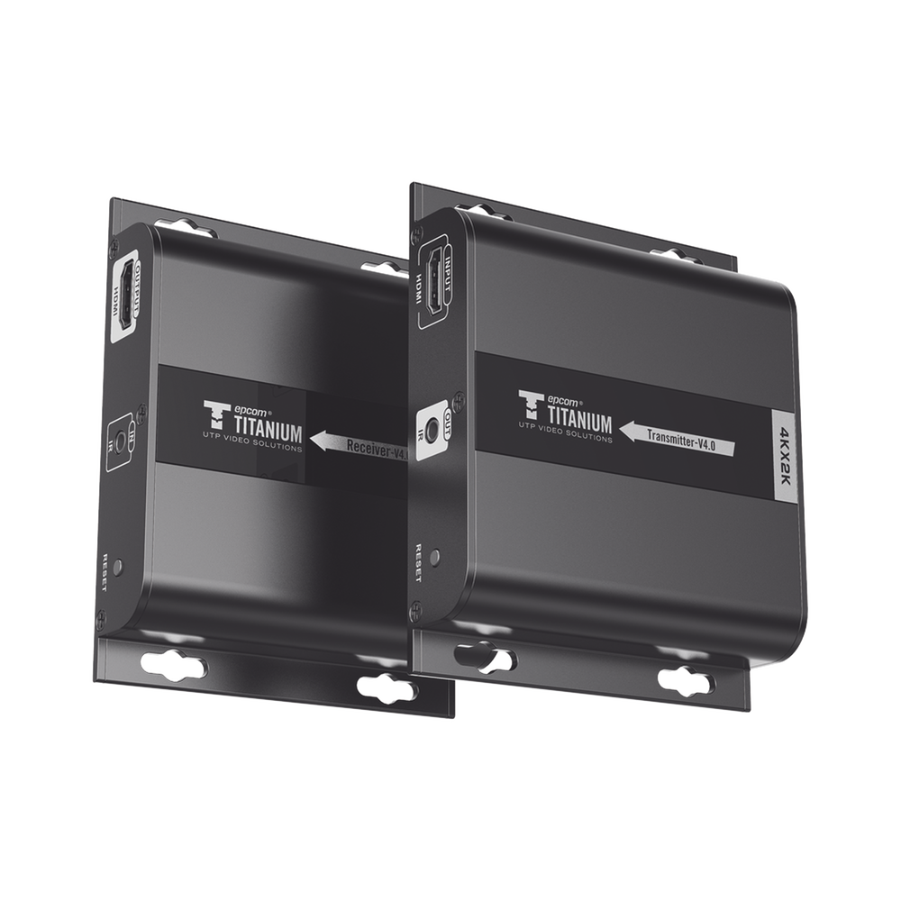 Kit Extensor HDMI para distancias de 120 metros / Resolución 4K @ 30Hz / Cat 5e/6 / Soporta conexión Uno a Uno y Uno a Muchos / Soporta hasta 253 Rx / Salida Loop / Baja Latencia / Uso 24/7 / Soporta HDbitT / Compatible con Switch Gigabit
