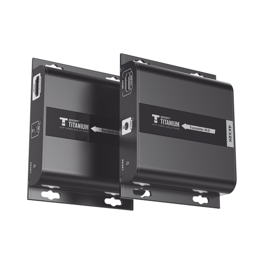 Kit Extensor HDMI para distancias de 120 metros / Resolución 4K @ 30Hz / Cat 5e/6 / Soporta conexión Uno a Uno y Uno a Muchos / Soporta hasta 253 Rx / Salida Loop / Baja Latencia / Uso 24/7 / Soporta HDbitT / Compatible con Switch Gigabit