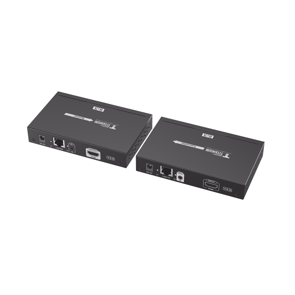 Kit Extensor MATRICIAL HDMI para distancias de 120 metros / Resolución 4K @ 30Hz / Cat 5e/6 / Soporta 100 TX de entrada e Ilimitados RX en la salida / Control por PC, Control Remoto y Botón / Compatible con Switch IGMP.