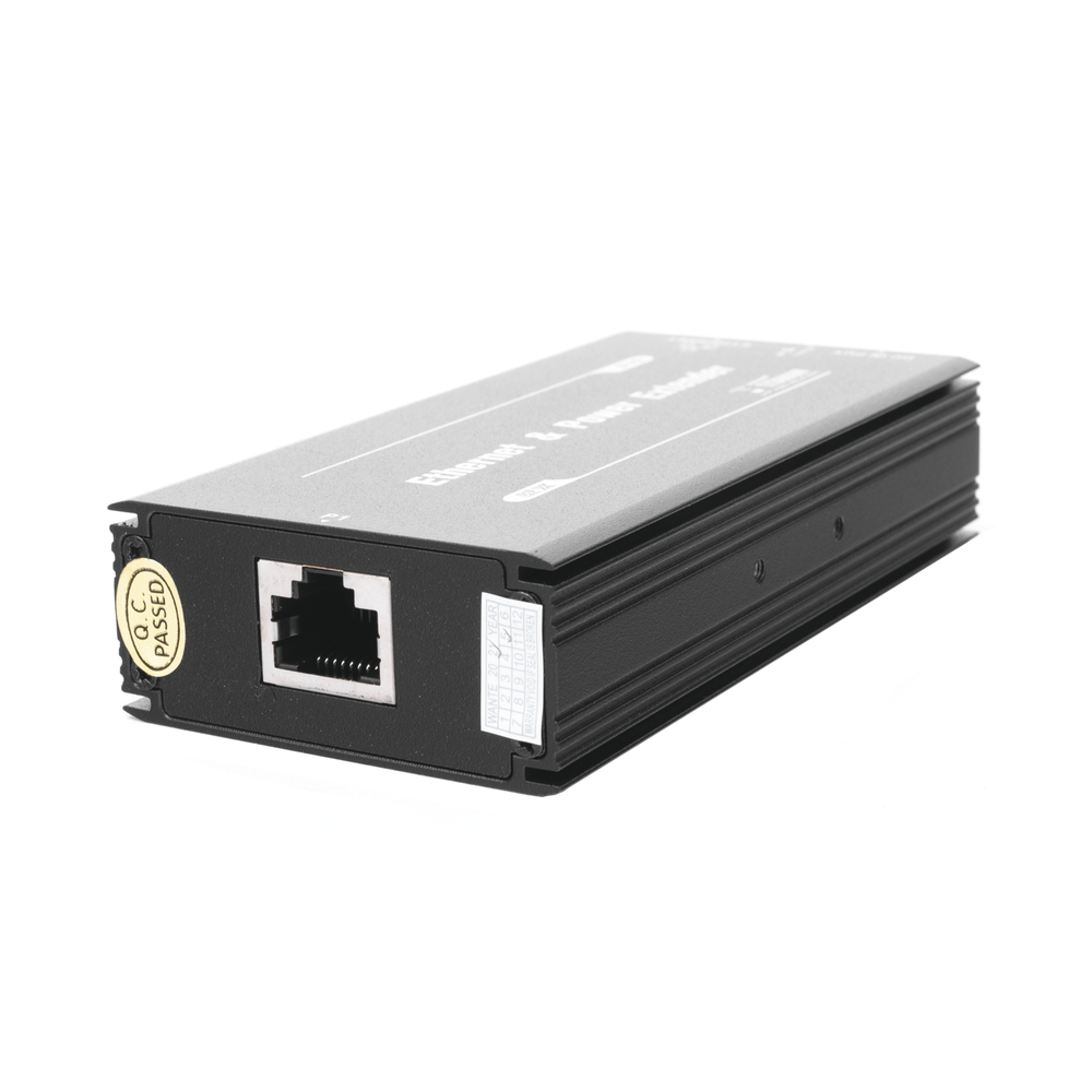 (POE 600 METERS) Receiver for PoE Extender TT-8001TPOE / 1 Port for video reception and power (PoE) / IDEAL FOR IP DOME AND CAMERAS / Cascade Connection / Supports 60 W PTZ / Supports IEEE802.3af/at