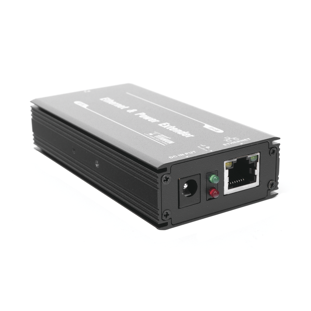 (POE 600 METERS) Receiver for PoE Extender TT-8001TPOE / 1 Port for video reception and power (PoE) / IDEAL FOR IP DOME AND CAMERAS / Cascade Connection / Supports 60 W PTZ / Supports IEEE802.3af/at
