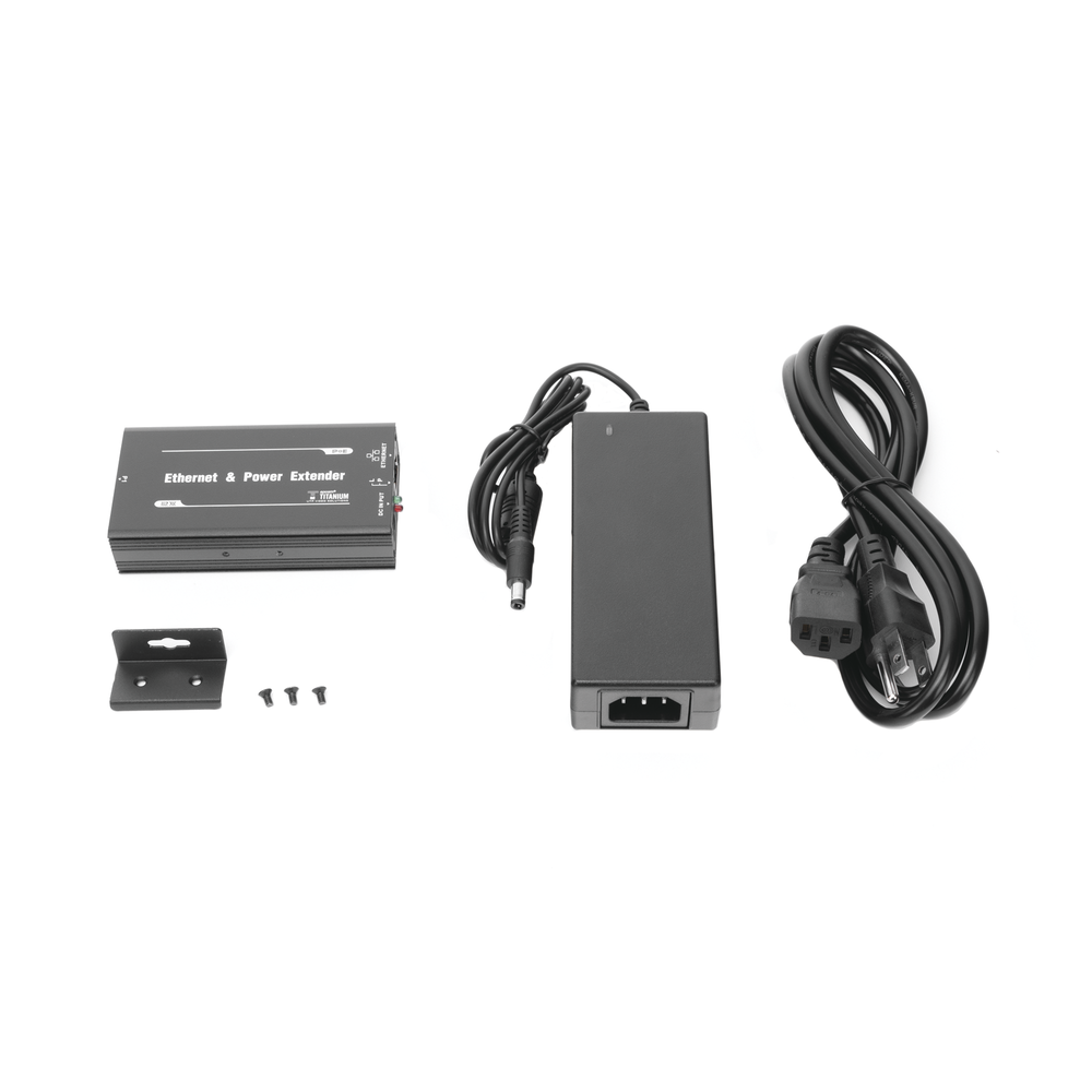 (POE 600 METERS) Receiver for PoE Extender TT-8001TPOE / 1 Port for video reception and power (PoE) / IDEAL FOR IP DOME AND CAMERAS / Cascade Connection / Supports 60 W PTZ / Supports IEEE802.3af/at