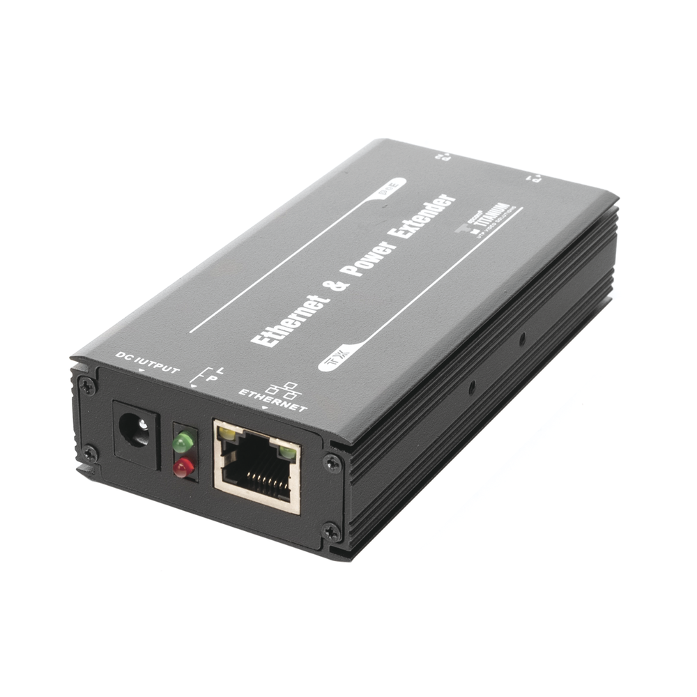 (POE 600 METERS) Transmitter for PoE Extender TT-8001R / 1 Port for video reception and power (PoE) / IDEAL FOR IP DOMES AND CAMERAS / Cascade Connection / Supports 60 W PTZs / Supports IEEE802.3af/at
