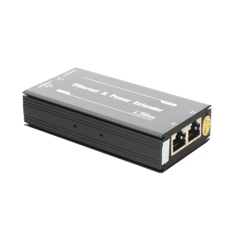 (POE 600 METERS) Transmitter for PoE Extender TT-8001R / 1 Port for video reception and power (PoE) / IDEAL FOR IP DOMES AND CAMERAS / Cascade Connection / Supports 60 W PTZs / Supports IEEE802.3af/at