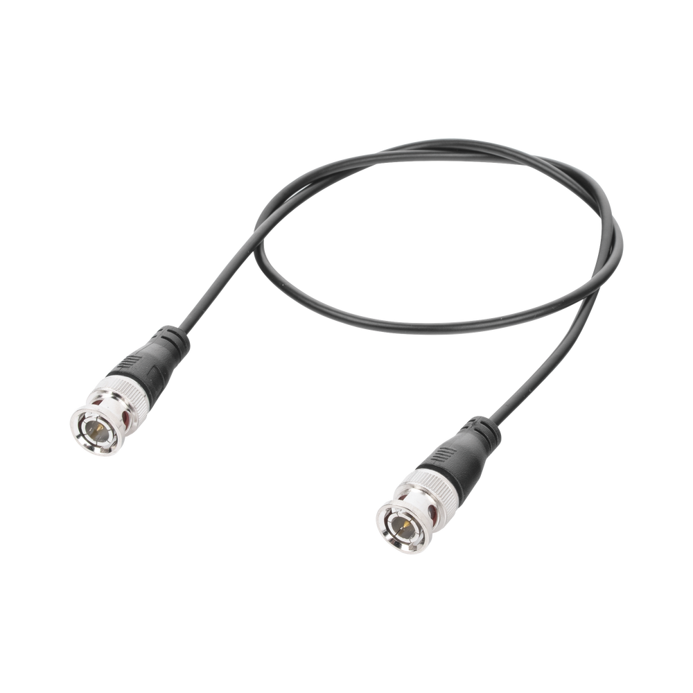 Cable Coaxial Armado con Conector BNC (Video) / Longitud de 0.6 mts / Optimizado para Cámaras 4K / Uso en Interior