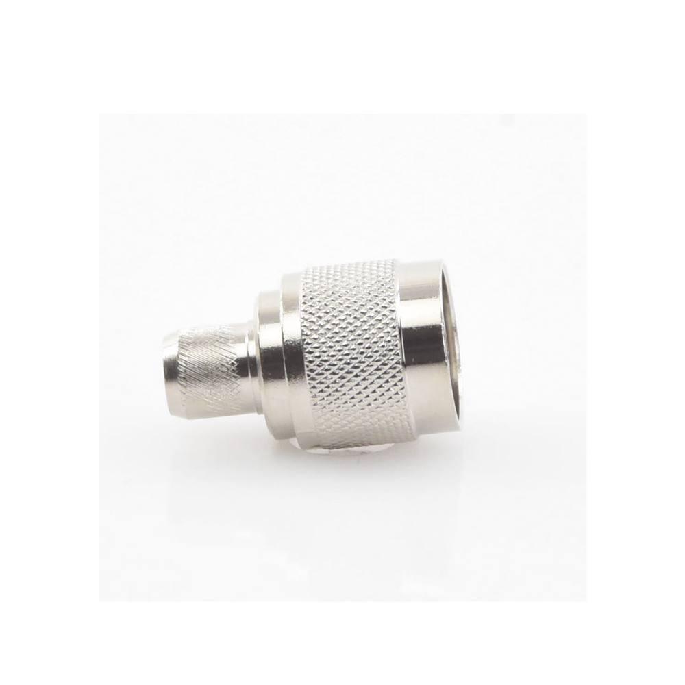 N Male Connector for 75 Ohm Folding Ring for RG-11 cable, Nickel/Gold/Teflon.